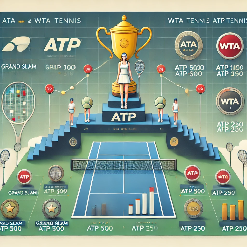 Система рейтинга ATP и WTA: начисление очков, турниры Grand Slam, снижение и повышение рейтинга, влияние на карьеру теннисистов.