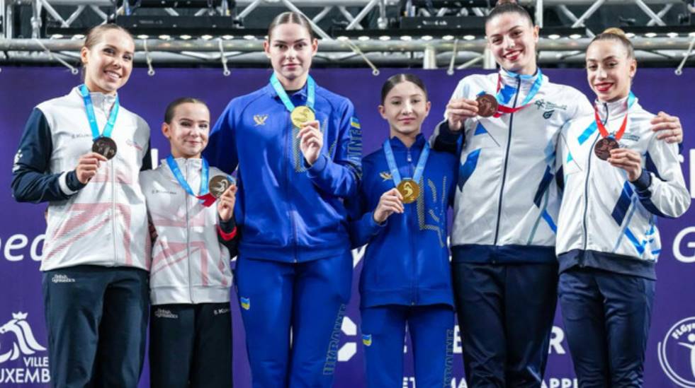 Украинки Чернявская и Вечерук — чемпионки Европы по акробатике