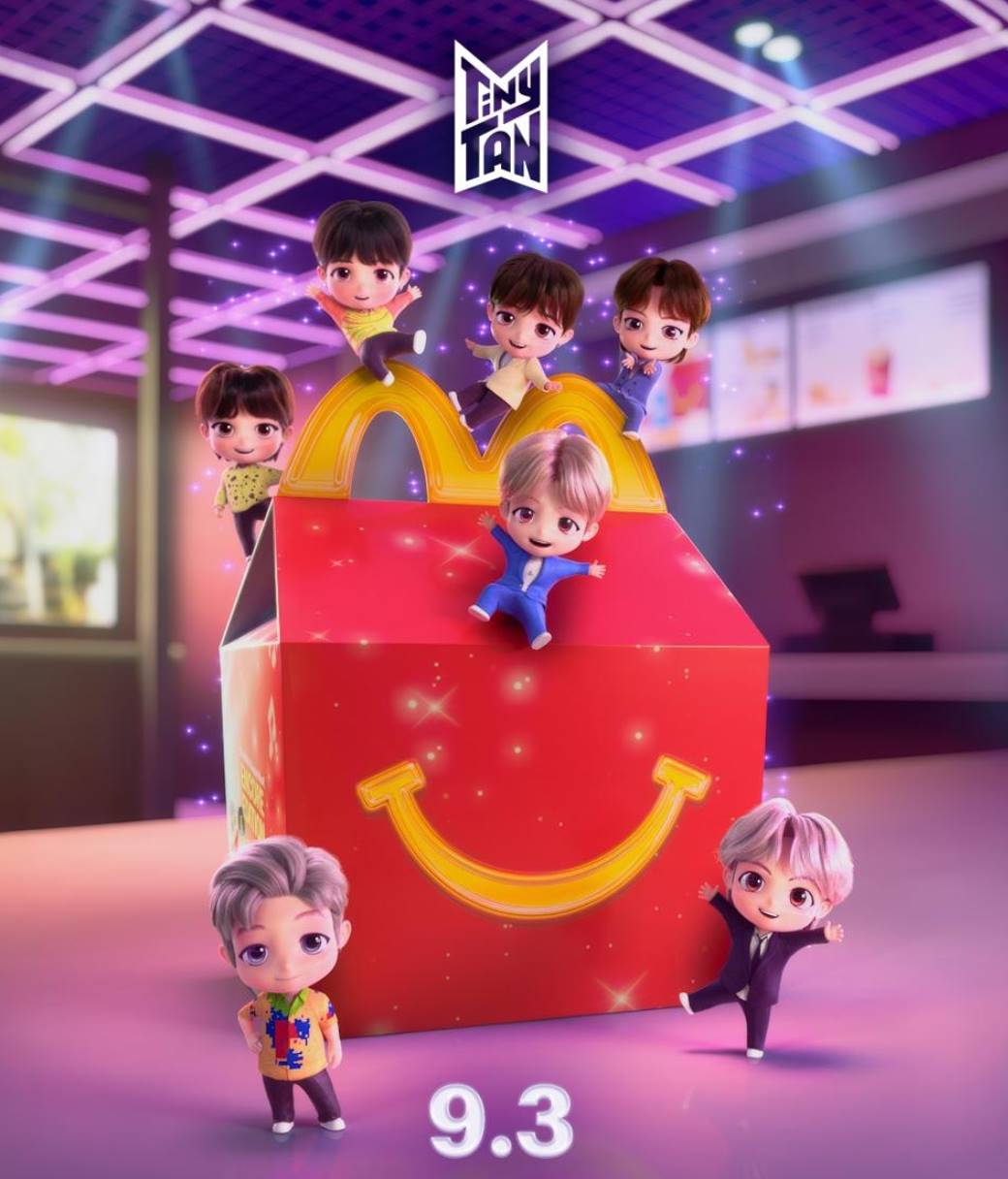 McDonald’s выпускает 14 игрушек TinyTAN от BTS в Happy Meal с 3 сентября. Коллекция впервые доступна в Украине и более чем в 100 странах мира.