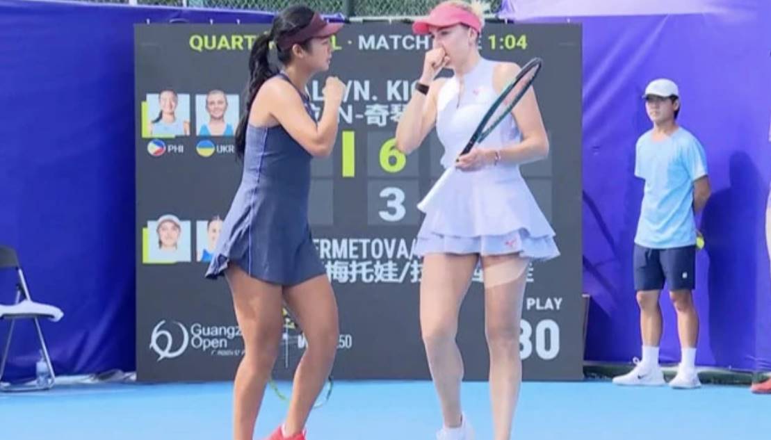 Надежда Киченок и Александра Эала уступили в полуфинале парного турнира WTA 250 в Гуанчжоу, завершив матч в напряжённой борьбе на тай-брейке.