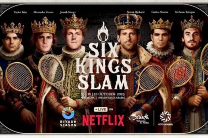 Six Kings Slam 2025 в Эр-Рияде: шесть топ-теннисистов, $10 млн призового фонда, формат на выбывание и трансляция на Netflix.