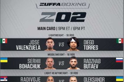 В ночь на 2 февраля в Лас-Вегасе состоится Zuffa Boxing 2: бои Гвоздика с Калайджичем и Богачука с Бутаевым в рамках большого карда.