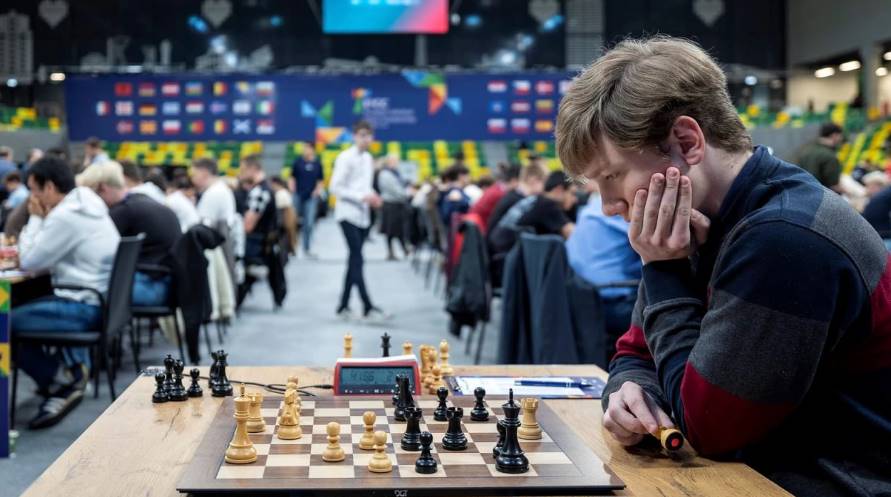Украинец Роман Дегтярев сенсационно выиграл чемпионат Европы по шахматам, набрав 9 из 11 очков и опередив ближайших преследователей.
