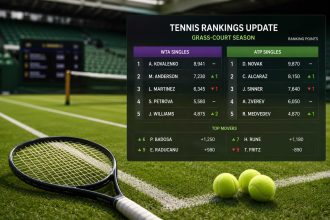Дарья Снигур поднялась на 75-е место в рейтинге WTA, Ястремская и Калинина потеряли позиции. Обновлены рейтинги WTA и ATP после старта травяного сезона