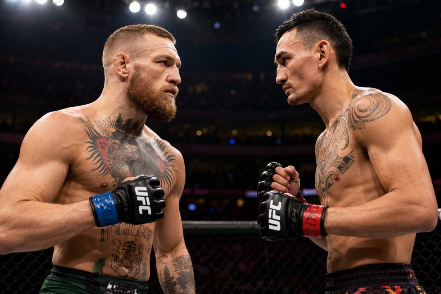 Где смотреть бой Макгрегор — Холлоуэй на UFC 329: время начала, доступные трансляции и полный кард турнира в Лас-Вегасе. Узнайте детали эфира.