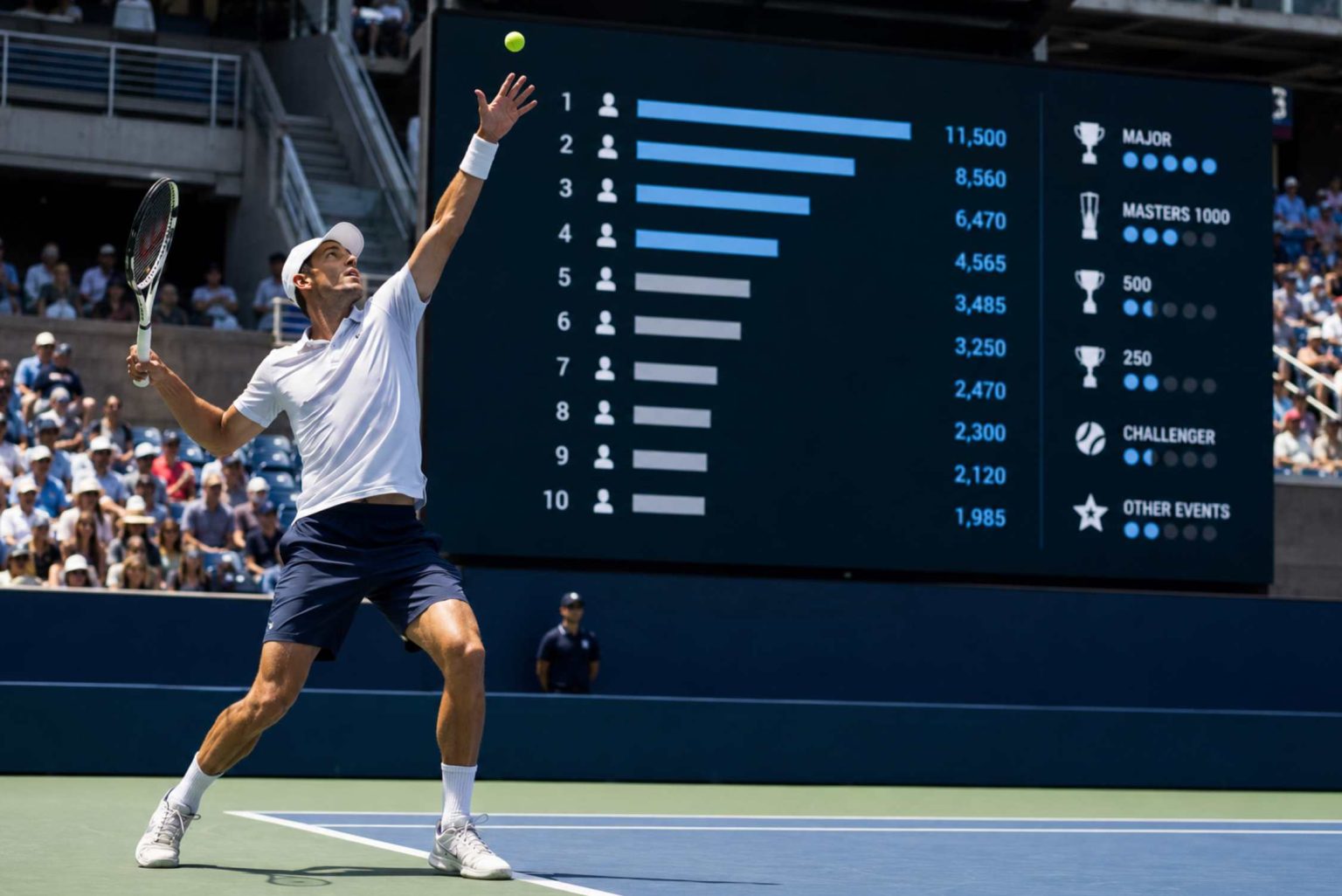 Как начисляются очки ATP и WTA, какие турниры входят в рейтинг, что значит защита баллов и почему теннисисты поднимаются или теряют позиции в таблице.
