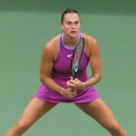 Арина Соболенко с ракеткой во время финала US Open 2024