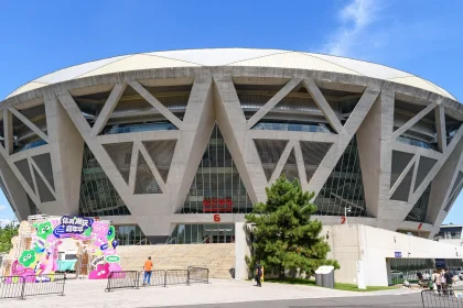 Архивный вид Diamond Court в Национальном теннисном центре Пекина
