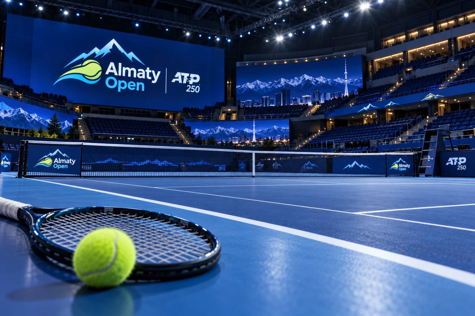 Almaty Open 2026 ATP 250: даты проведения, участники, расписание матчей в Алматы, призовой фонд турнира и дата финала 25 октября.
